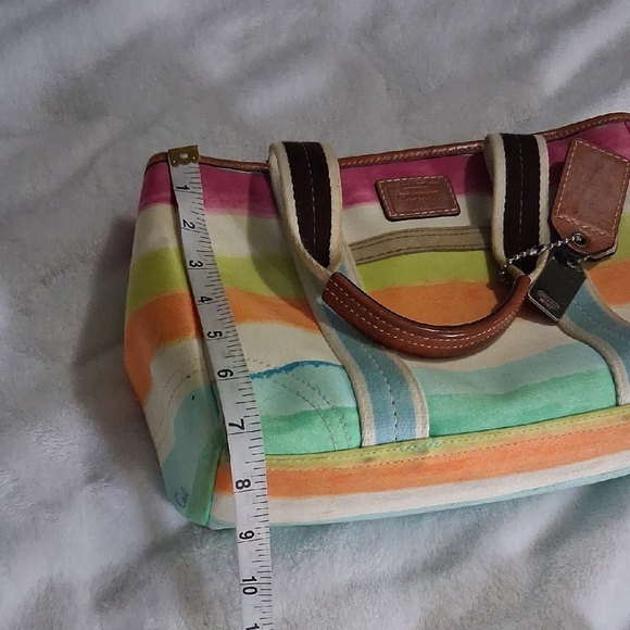 Coach Multicolor Striped Women's Bag - Picture 7 of 9
